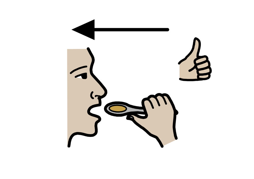 mangiava gustosamente